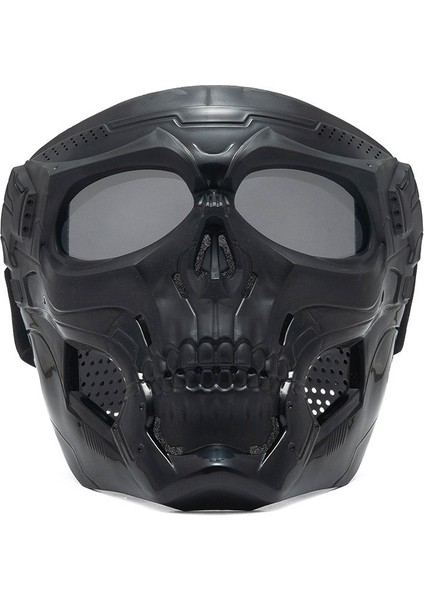 Motokros Ön Camı Spor Sürme Harley Ön Cam Maskesi Motosiklet Sürme Gözlüğü Taktik Kask (Yurt Dışından)