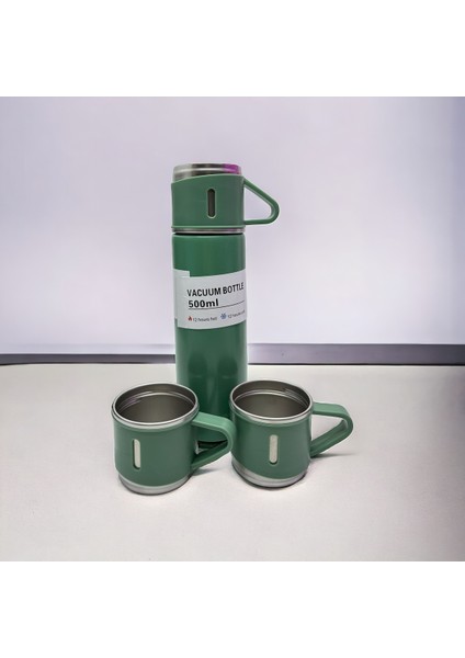 Premium Termos Seti 3 Bardaklı 500ML Paslanmaz Çelik Kahve Termosu Hediye Çantalı modelleri