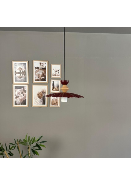 Moriva Vişne Çürüğü Metal Avize Q Şapka Başlık Tekli Rustik Cafe Modern Sarkıt Aydınlatma modelleri