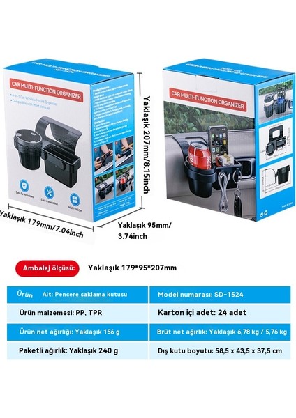 Araba Çok Fonksiyonlu Cep Telefonu Saklama Kutusu Araba Anahtarı Depolama Araba Pencere Kapı Yan Eşya Su Bardak Tutucu Araba Pencere Saklama Rafı (Yurt Dışından) fiyatları