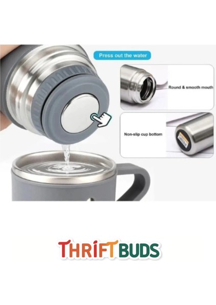 Döfier Paslanmaz Çelik Termos Sızdırmaz 3 Bardaklı Vakumlu Termos Seti 500 ml Özel Kutulu 450-550 M modelleri