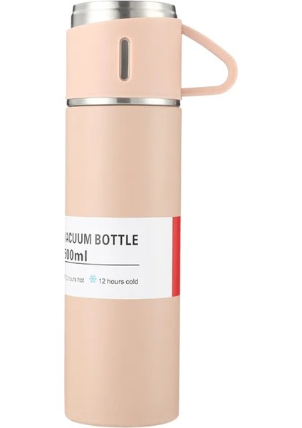 Çantalı 500ML 3 Parça Bardaklı Çelik Termos Seti (4767) - ROS4536-9749 0,89 L Çelik Çok Renkli fiyatları