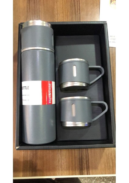 3 Bardaklı Paslanmaz Çelik Termos 500ML Premium A+ Kalite Kahve Termosu Çantalı Hediye indirimleri
