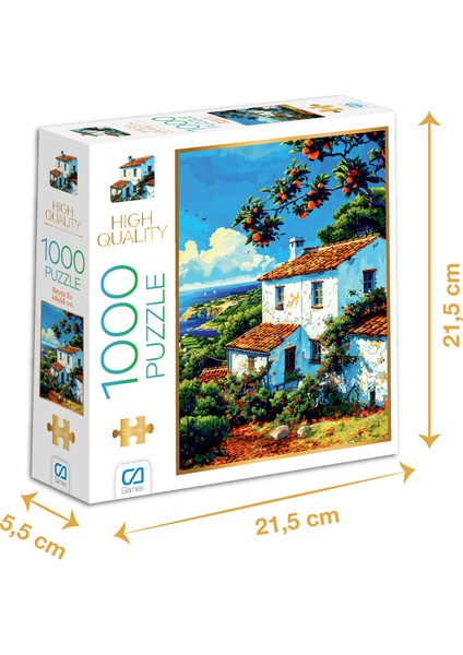 Beyaz Ev - 1000 Parçalı Puzzle - 48 x 68 cm