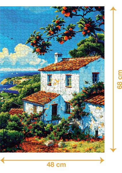 Beyaz Ev - 1000 Parçalı Puzzle - 48 x 68 cm fiyatları