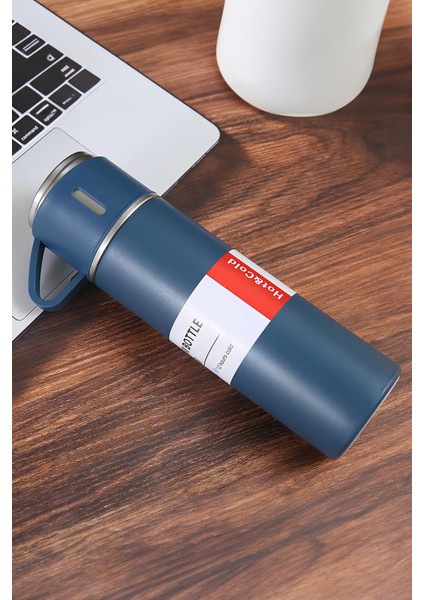 Vakum Flask Paslanmaz Çelik 3 Bardaklı Vakumlu Termos Set 500 Ml, 12 Saate Kadar Isı Koruma Termos G fiyatları