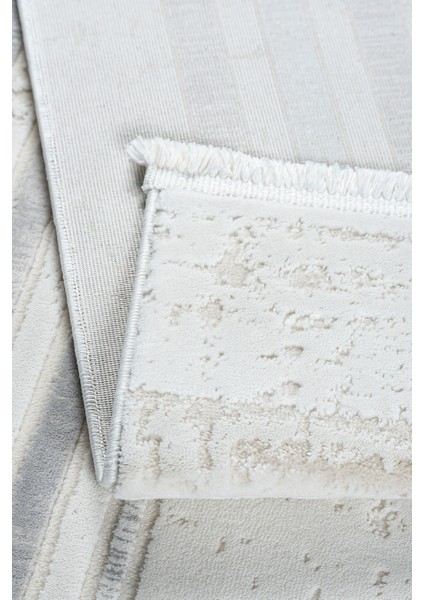 Açık Gri Modern Salon Halısı – 4m² / 6m² – Bambu Dokulu, Antialerjik, Kaymaz Taban & Toz Tutmaz