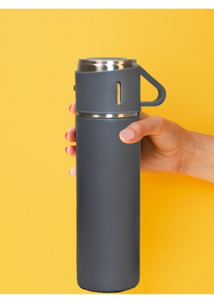 500ML Business Vacuum 3 Bardaklı Termus 500 ml 12 Saat Sıcak 12 Saat Soğuk Kalma Garantisi 450-550 M fırsatları