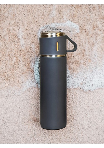 500ML Business Vacuum 3 Bardaklı Termus 500 ml 12 Saat Sıcak 12 Saat Soğuk Kalma Garantisi 450-550 M indirimleri