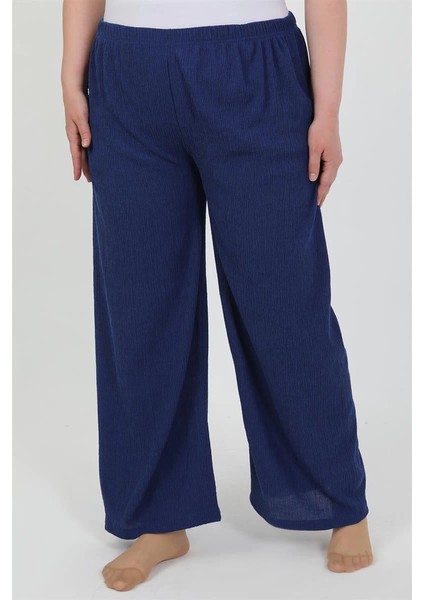 Kadın Büyük Beden Bürümcük Pantolon Saks fiyatları