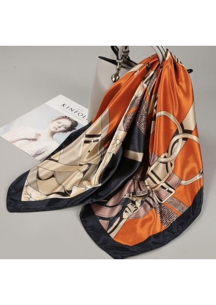 Karışık Desenli Renkli Fular 90 x 90 fiyatları