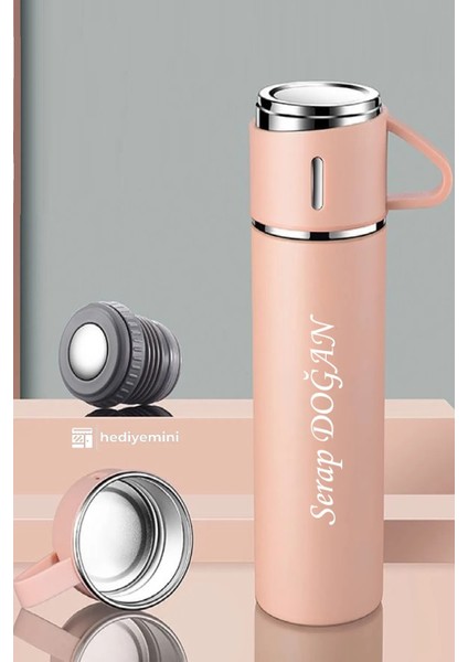 3 Bardaklı Termos 500ML Premium Kalite Paslanmaz Çelik Kahve Çay Termosu Hediye Çantalı fırsatları