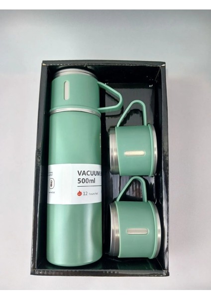 El Termosu 500ML 3 Bardaklı Set Paslanmaz Çelik Kahve Termosu A+ Kalite Hediye Çantalı fiyatları