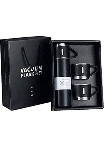 Kamp Termosu 500ML 3 Bardaklı Premium Paslanmaz Çelik Kahve Çay Termosu Hediye Çantalı fiyatları