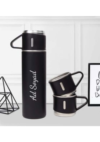 Özel Kutusunda 3 BARDAKLI 500 ml Çelik Termos Seti Belirtilmemiş #bebeklericin, #okulöncesicocuklar,