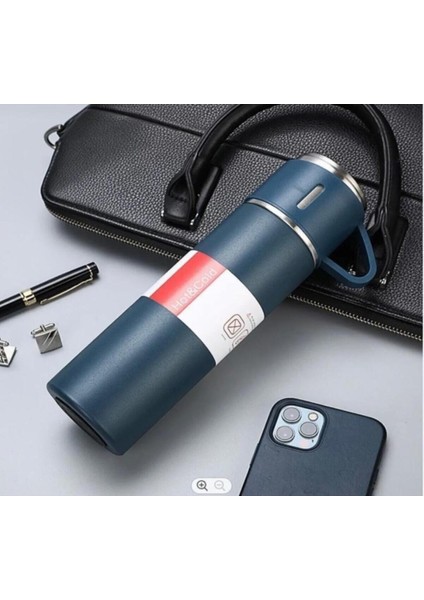Paslanmaz Çelik Termos Pembe Renk 3 Bardaklı Termos Seti Vakumlu Termos Set Çanta Hediyeli Içecek 50 fiyatları