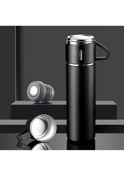 Vacuum Termos Paslanmaz Çelik 500 ml Sıcak-Soğuk Termos Seti 3 Bardaklı 0,50 L Içecek Paslanmaz Çeli modelleri