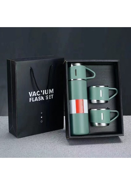 Kişiye Özel Isimli Hediyelik Termos - 3 Bardaklı Paslanmaz Çelik Termos 540 ml modelleri