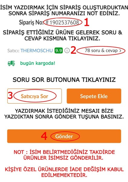 Kişiye Özel Isimli Paslanmaz Çelik Termos 3 Bardak Yeşil Renk Çanta Hediyeli fiyatları