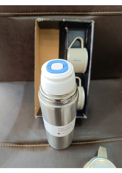 Çantalı 500ML 3 Parça Bardaklı Çelik Termos Seti (4767) - HLS4536-9749 0,89 L Çelik Çok Renkli fiyatları