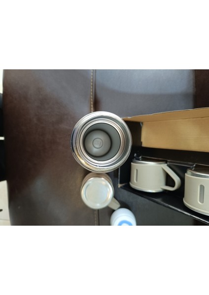 Çantalı 500ML 3 Parça Bardaklı Çelik Termos Seti (4767) - HLS4536-9749 0,89 L Çelik Çok Renkli modelleri