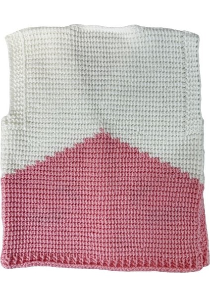 5585 El Örgüsü Ördek Desenli Örgü Yelek - 1 - 3 Yaş fırsatları