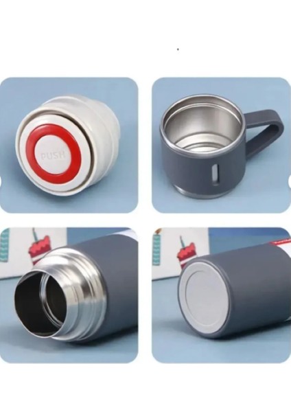 Termos Seti 500ML 3 Bardaklı A+ Kalite Paslanmaz Çelik Kahve Çay Termosu Çantalı Hediye fiyatları