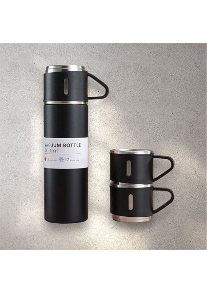 Kamp Termosu 500ML 3 Bardaklı A+ Kalite Çelik Termos Kahve Çay Termosu Hediye Çantalı fiyatları