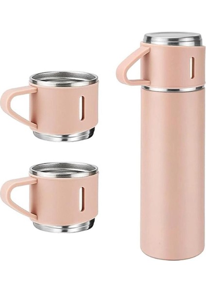Paslanmaz Çelik Termos 500ML 3 Bardaklı Set Premium Kahve Termosu Çay Termosu Hediye Çantalı modelleri