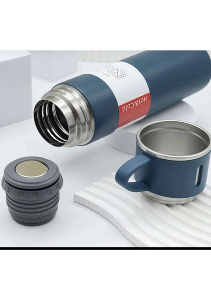 500 ml Çelik Termos 3 Bardaklı Set Premium Kahve Termosu Çay Termosu Hediye Çantalı modelleri