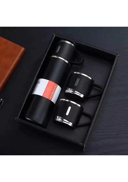 Szm Paslanmaz Çelik 3 Bardaklı Termos Set Paslanmaz Çelik 500 GB Pembe fiyatları