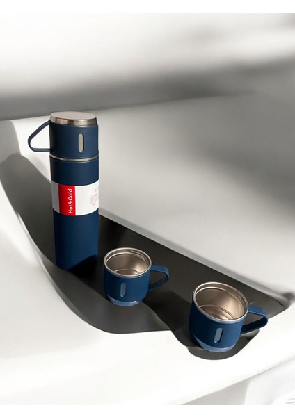 Çantali 500ML 3 Parça Bardakli Çelik Termos S (4906) 5 Tb Çelik Kırmızı fiyatları