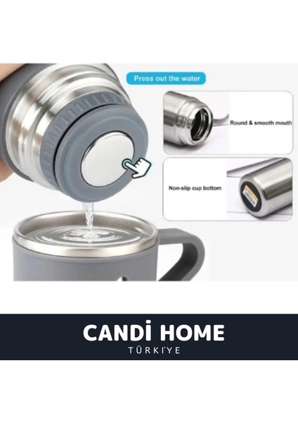 Çantalı 500ML 3 Adet Bardaklı Çelik Termos Seti (K0) 0,50 L Çelik Çok Renkli fırsatları