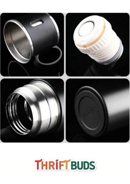 Özel Üretim Paslanmaz Çift Kat Çelik 3 Bardaklı Vakumlu Soğuk Sıcak Çanta Hediyeli Termos Set 550 ml fiyatları