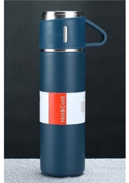 3 Bardaklı Paslanmaz Çelik Termos Seti Vakumlu Termos Seti 500ML Içecek 500 ml Paslanmaz Çelik Metal fırsatları
