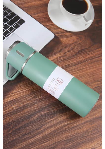 Küçük Termos 500ML 3 Bardaklı A+ Kalite Paslanmaz Çelik Kahve Termosu Çantalı Hediye modelleri