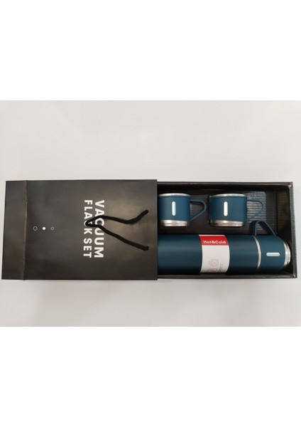 3 Bardaklı Termos Içecek 500 ml Paslanmaz Çelik Siyah 6 Saat fırsatları
