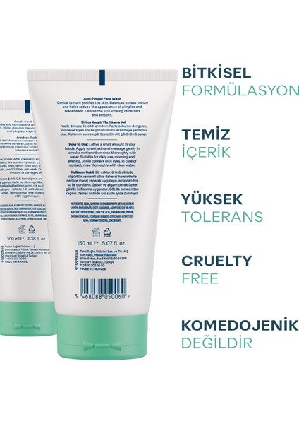 Akne Eğilimli Ciltler İçin Siyah Nokta Karşıtı Ve Gözenek Sıkılaştırıcı Set Havlu Tac Hediyeli indirimleri