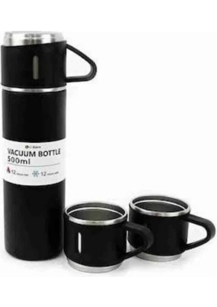 3 Bardaklı Termos 500ML Premium Kalite Paslanmaz Çelik Kahve Çay Termosu Hediye Çantalı modelleri