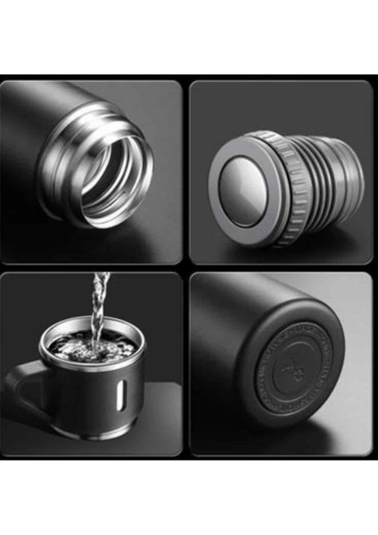 Çelik Termos 500ML 3 Bardaklı A+ Kalite Kahve Termosu Kamp Termosu Seti Hediye Çantalı fırsatları