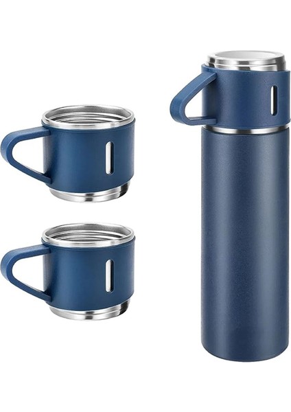 3 Bardaklı Paslanmaz Çelik Termos 500ML Premium A+ Kalite Kahve Termosu Hediye Çantalı indirimleri