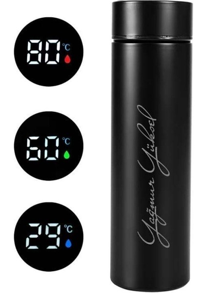 Premium Termos Seti 3 Bardaklı 500ML Paslanmaz Çelik Kahve Termosu Çantalı Hediye