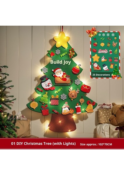 Yeni Noel Partisi Dekorasyon Kapı Asma Bunting Noel Askıları Atmosfer Dekorasyon Askıları (Yurt Dışından)