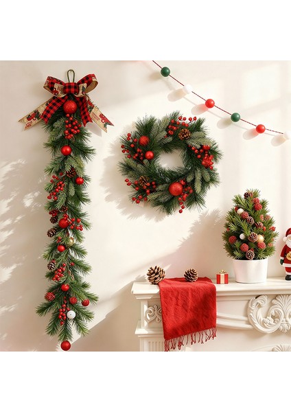 Yılbaşı Süsleri Çelenkler Rattan Kapı Askıları Yılbaşı Ağacı Askıları (Yurt Dışından) modelleri