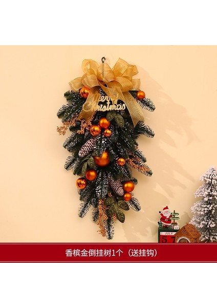 Yılbaşı Süsleri Çelenkler Rattan Kapı Askıları Yılbaşı Ağacı Askıları (Yurt Dışından)