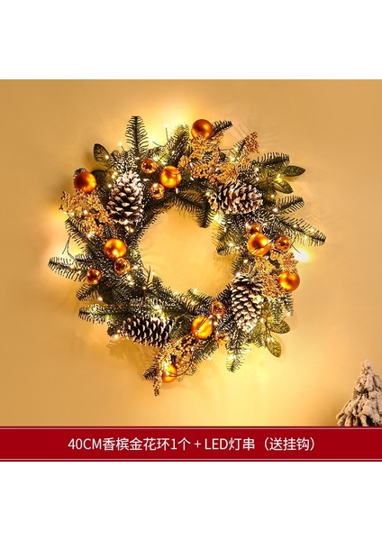 Yılbaşı Süsleri Çelenkler Rattan Kapı Askıları Yılbaşı Ağacı Askıları (Yurt Dışından)