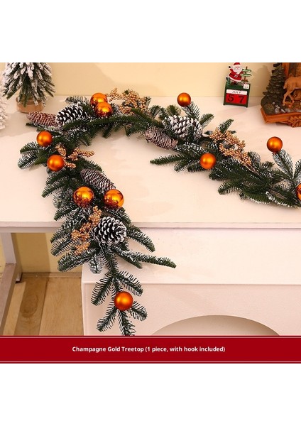 Noel Dekorasyonu Kapı Asma Düşen Kar Noel Dekorasyonu Rattan Süs Dekorasyon Asma (Yurt Dışından)