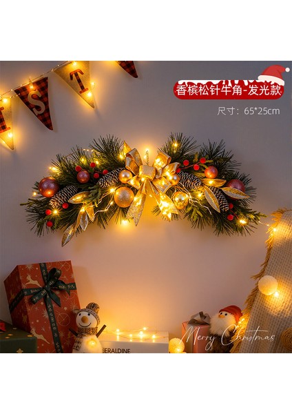 Yılbaşı Süsleri Çelenkler Rattan Kapı Askıları Sahne Askıları Kolyeler (Yurt Dışından)