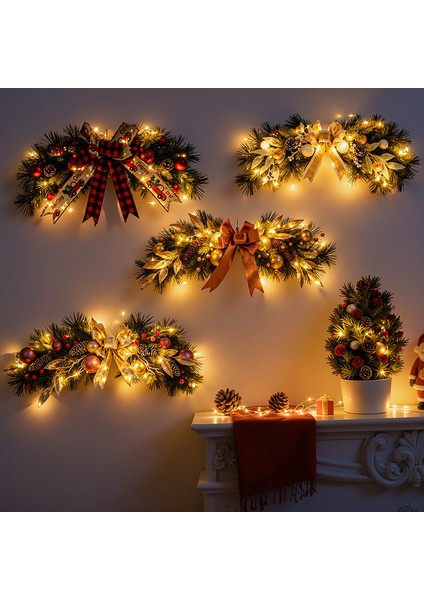 Yılbaşı Süsleri Çelenkler Rattan Kapı Askıları Sahne Askıları Kolyeler (Yurt Dışından) modelleri