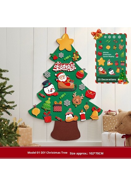 Yeni Noel Partisi Dekorasyon Kapı Asma Bunting Noel Askıları Atmosfer Dekorasyon Askıları (Yurt Dışından)